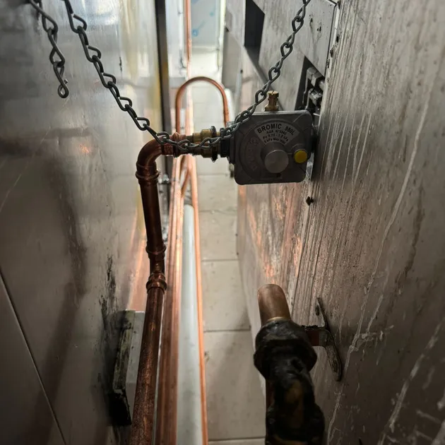 Gas line inspection and compliance testing